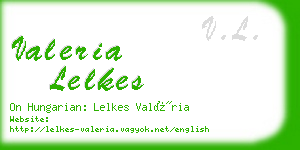 valeria lelkes business card